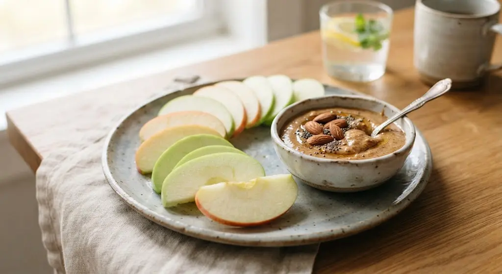 Apple Slices with Almond Butter